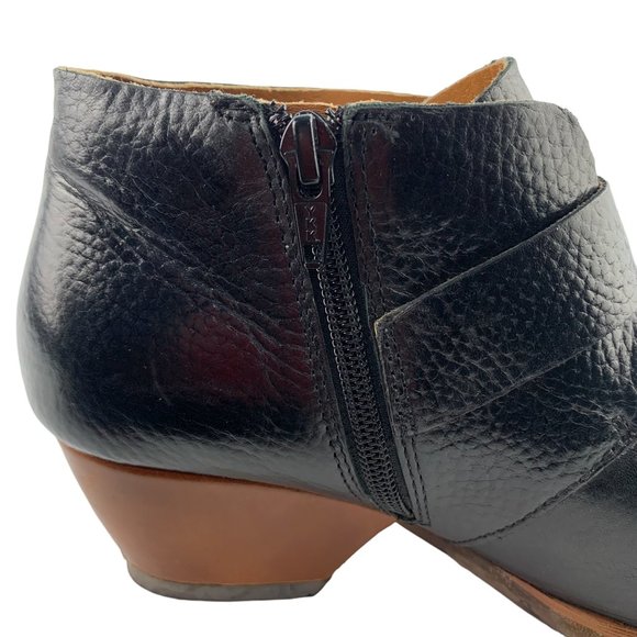 KORKS by Kork Ease Little Monkstrap Pebbled Leather Booties - Picture 10 of 12